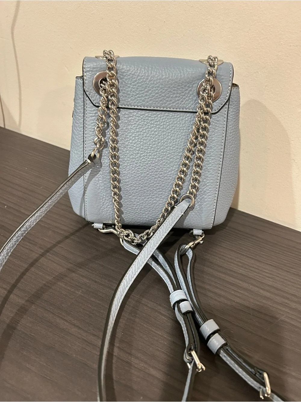 Coach Cornflower Blue Convertible Leather Micro Backpack Style#C5677 EUC - Picture 15 of 15